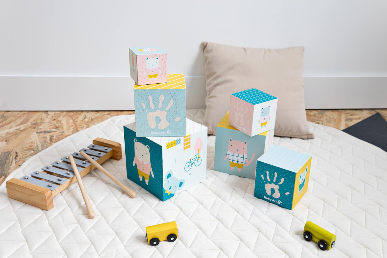 Huella Baby Art Magic Box Square gris · Baby Art · El Corte Inglés